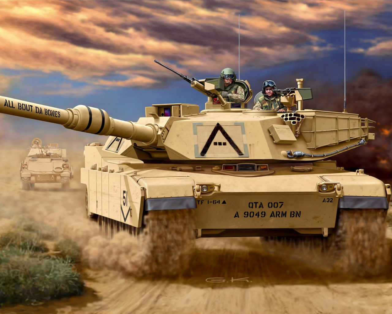 танк, m1 a1h1, боевой, Арт, абрамс, основной, американский