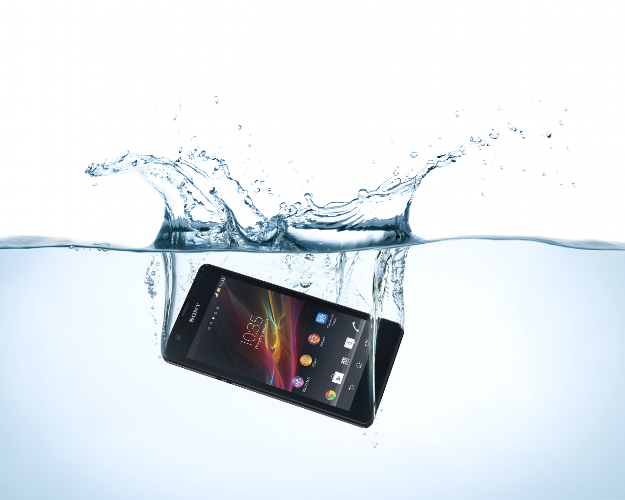 Sony, mobile, xperia, zr, water