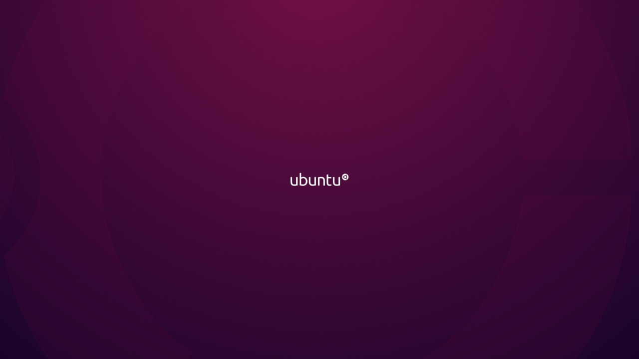 минимализм, linux, Ubuntu, фиолетовый