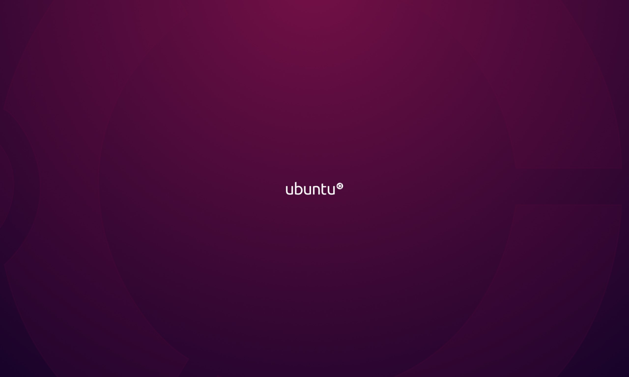 минимализм, linux, Ubuntu, фиолетовый