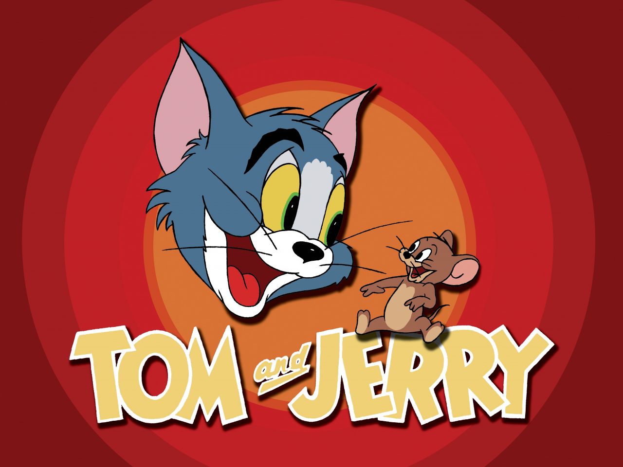 Том и джерри, кот, tom and jerry, заставка, мультфильм, мышь