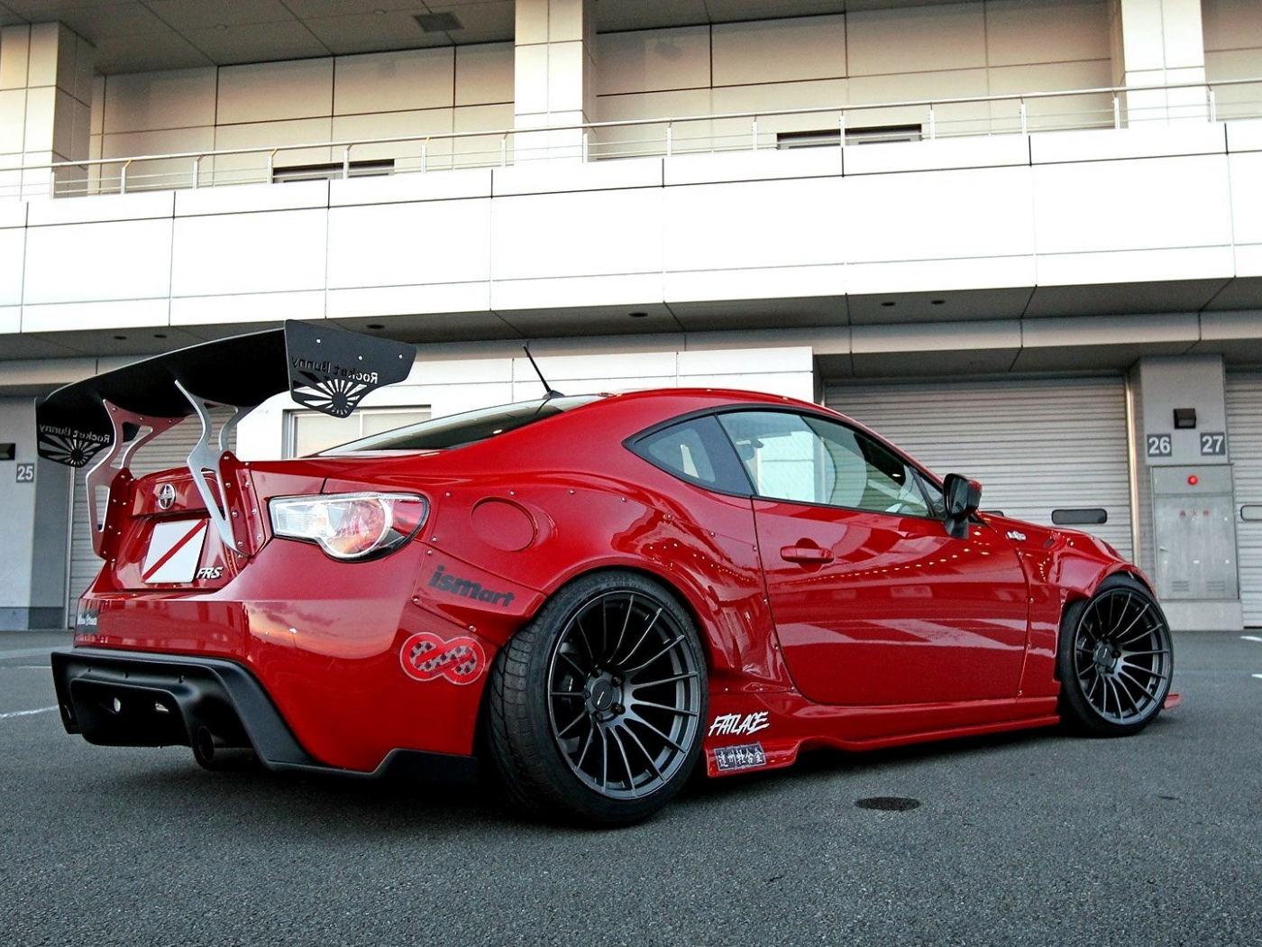 scion fr-s, обоя, red, автомобиль, tuning, sportcar, Car, rocket bunny, wallpapers