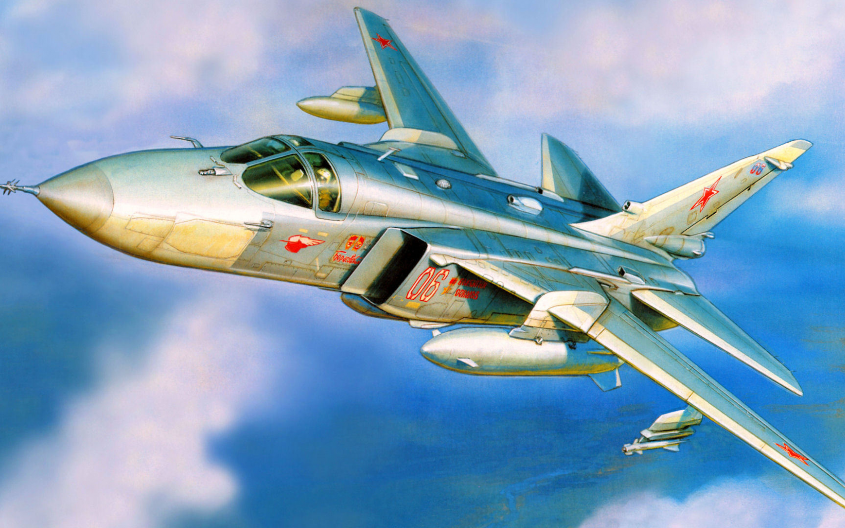 Су-24, fencer, фронтовой бомбардировщик