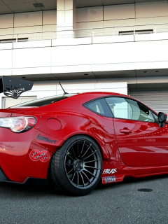 scion fr-s, обоя, red, автомобиль, tuning, sportcar, Car, rocket bunny, wallpapers