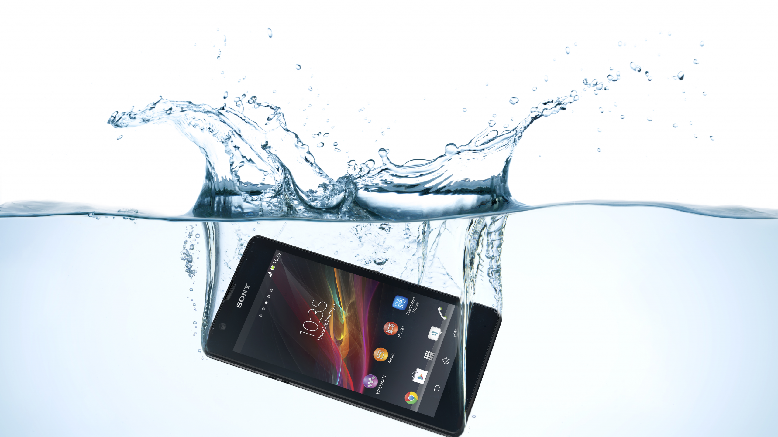 Sony, mobile, xperia, zr, water