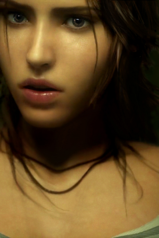 девушка, лара крофт, game, Tomb raider, взгляд, lara croft, лицо, 2013