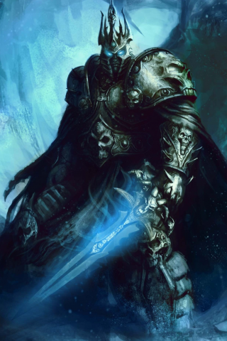 меч, arthas, броня, World of warcraft, fanart, шлем, wow, ступени, lich king