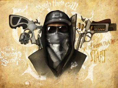 artwork, notes from the underground, Hollywood undead, charlie scene