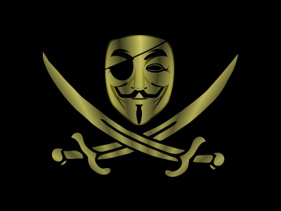 шпаги, минимализм, пират, маска, Anonymous, фон, анонимус