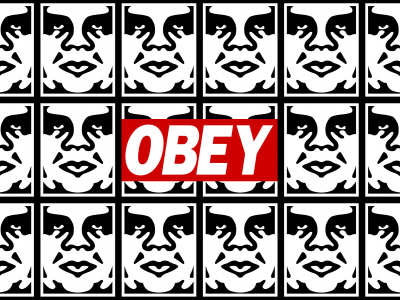 Obey, трафареты, граффити, подчиняйся