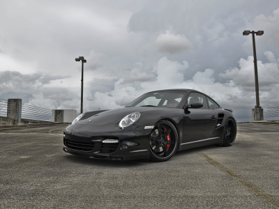 небо, карерра, blacjkparkingпорше, porsche, carrera, чёрный, 997