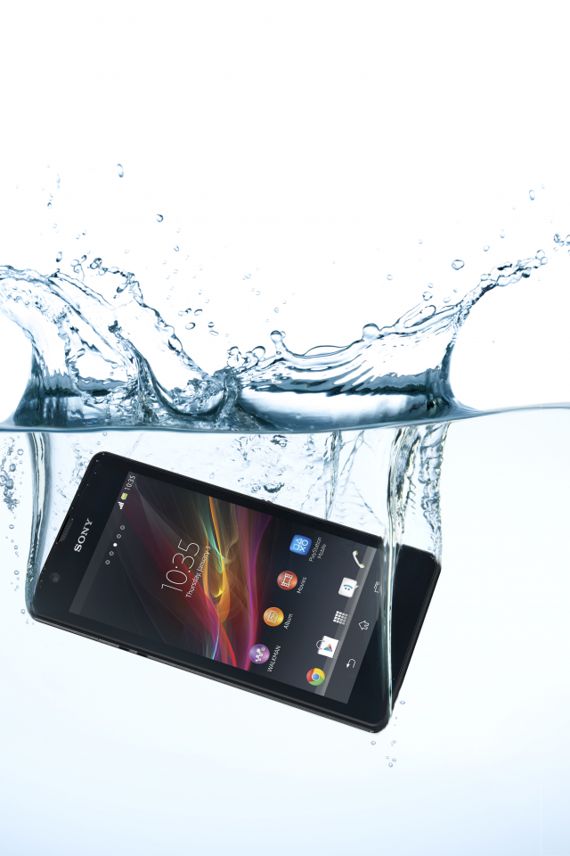 Sony, mobile, xperia, zr, water