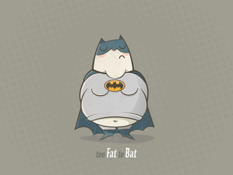 1920x1080, Бетмен, too fat to bat