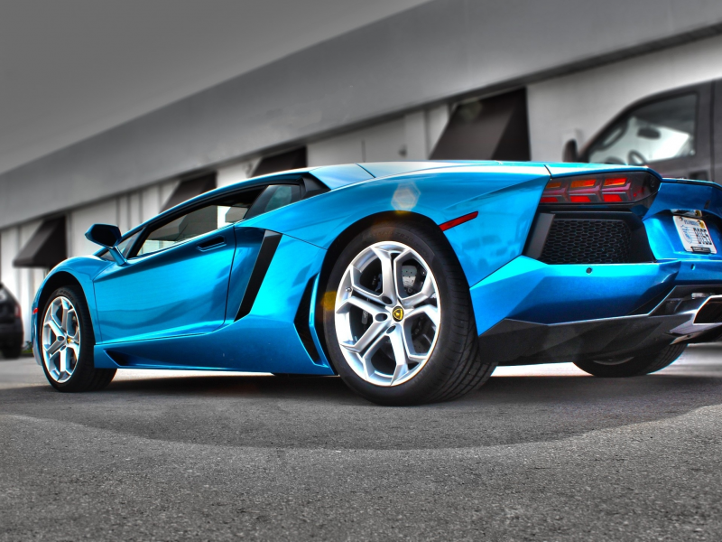 авентадор, azure blue, lp700-4, aventador, Lamborghini, ламборгини