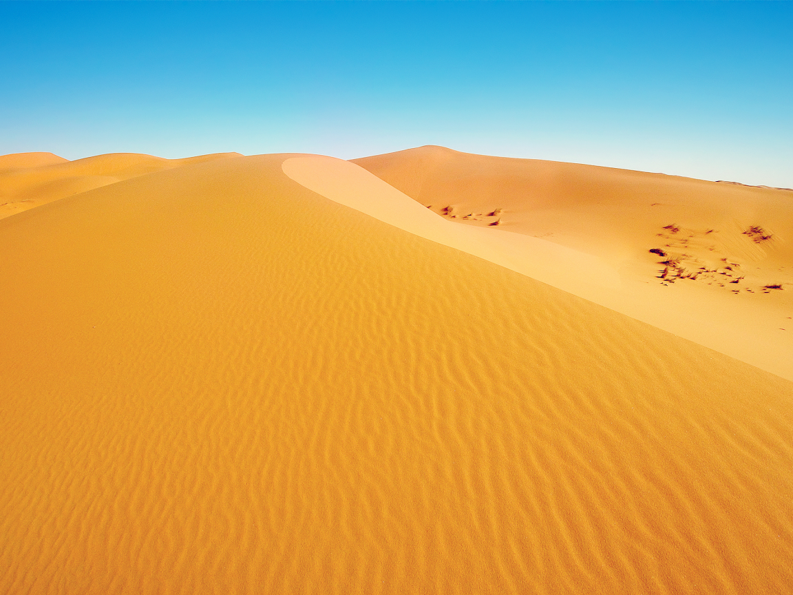 песок, пустыня, небо, дюны