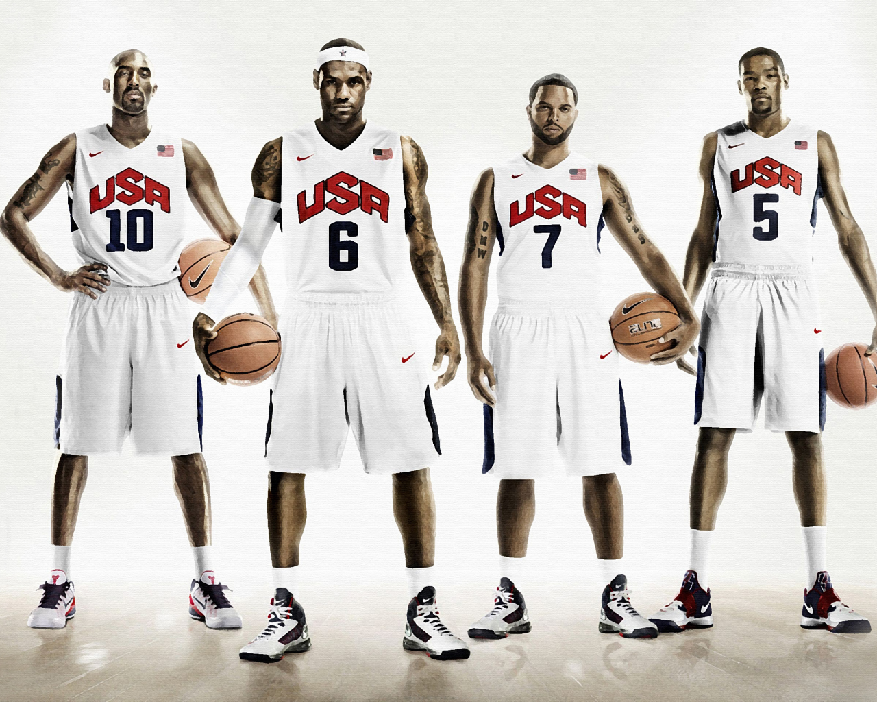 deron williams, kobe bryant, kevin durant, usa, nike, lebron james, баскетбол