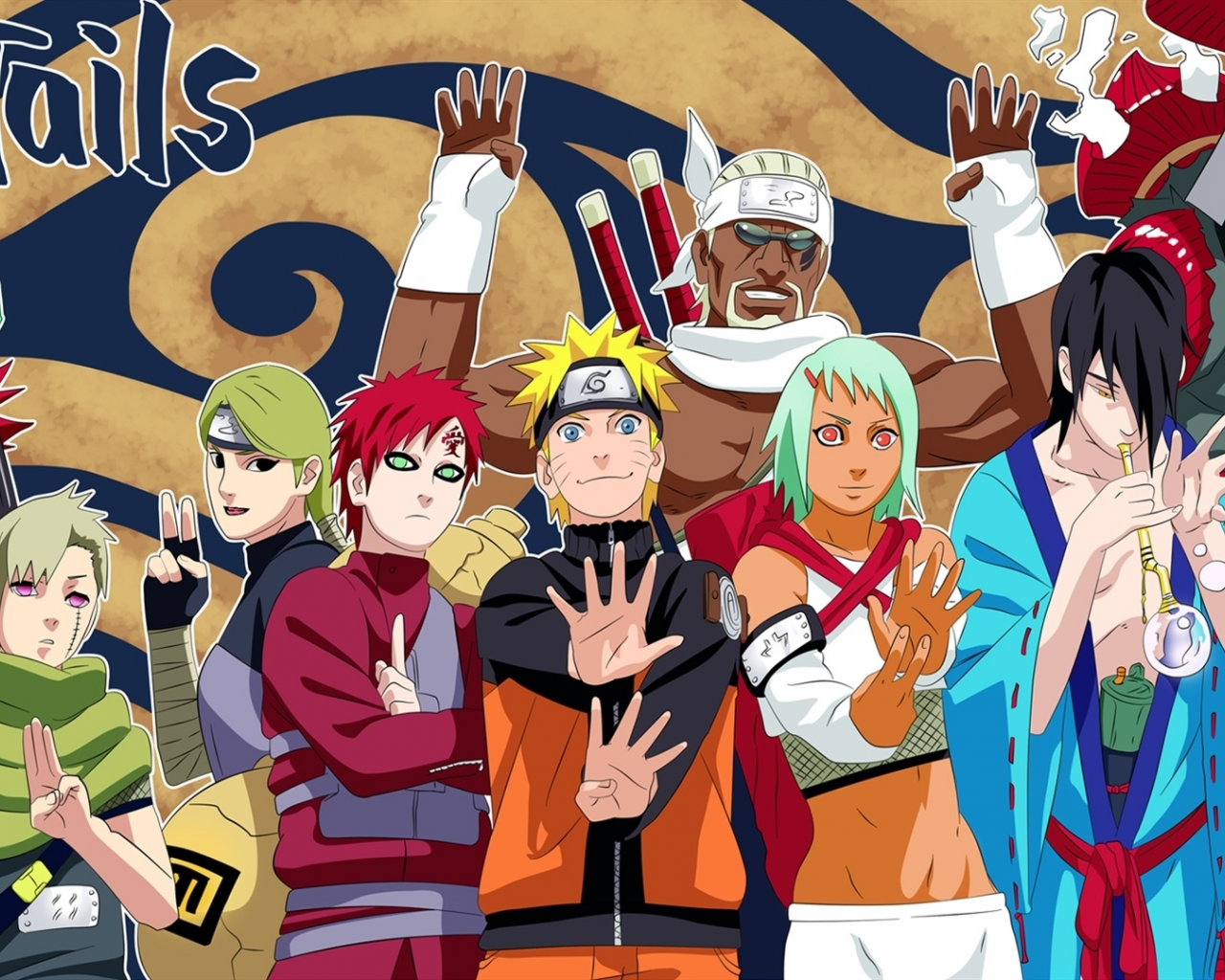 anime, naruto, killer bee, gaara