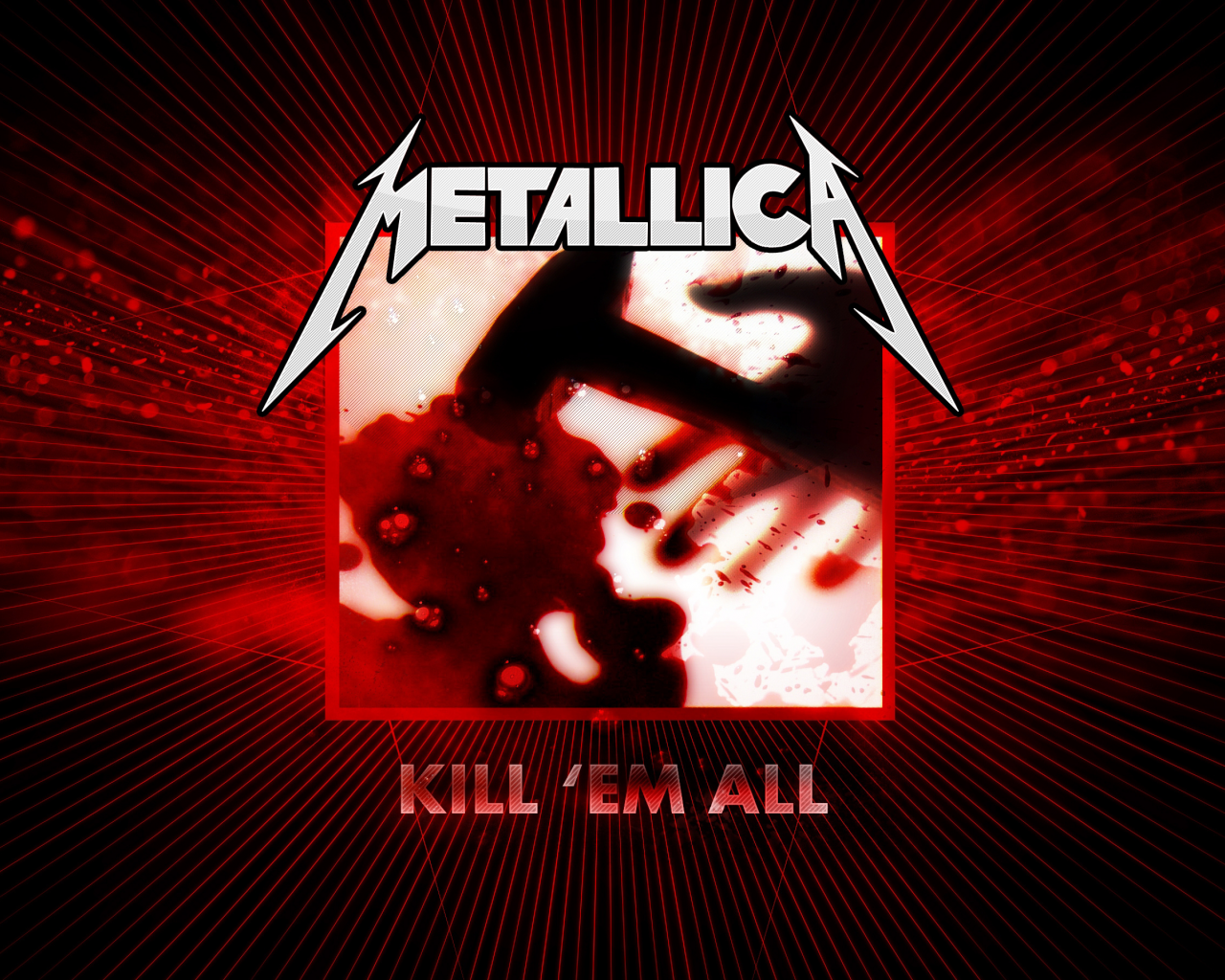обложка, kill them all, metallica, первый альбом 1983 года