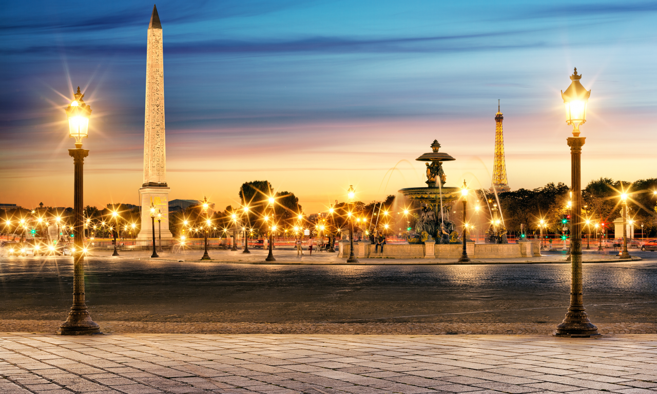 place de la concorde, france, ob__lisque de louxor, la tour eiffel, paris