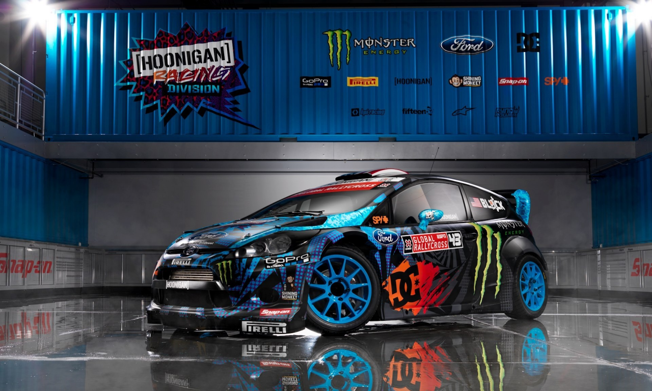 wrc, ken block, monster energi, fiesta, 2013, ford, rs