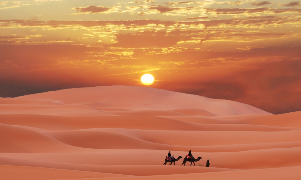пустыня, марокко, караван, пески, сахара, берберы