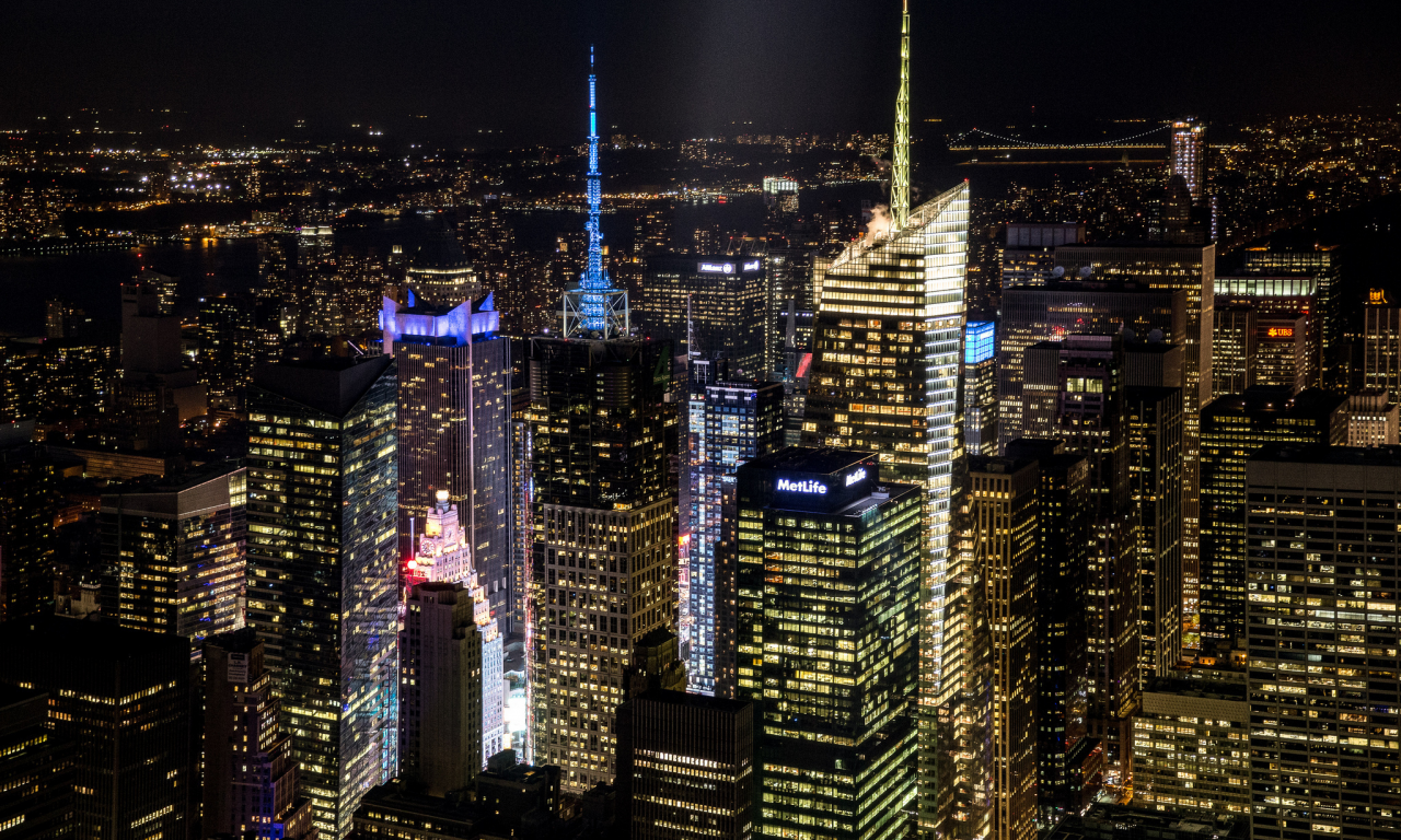 город, nyc, нью-йорк, usa, new york city, ночь, небоскребы, сша