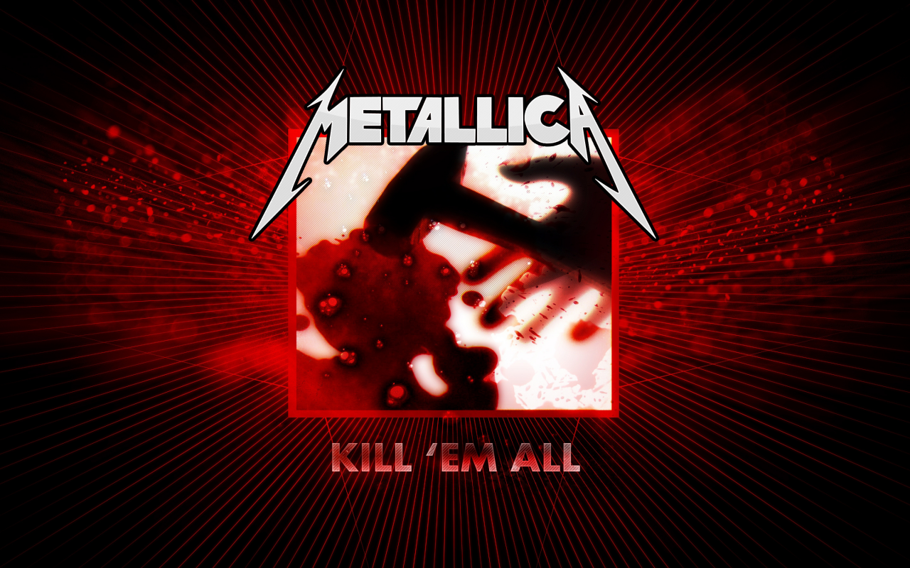 обложка, kill them all, metallica, первый альбом 1983 года