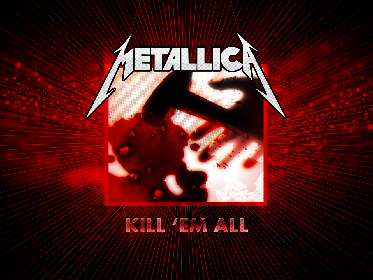 обложка, kill them all, metallica, первый альбом 1983 года