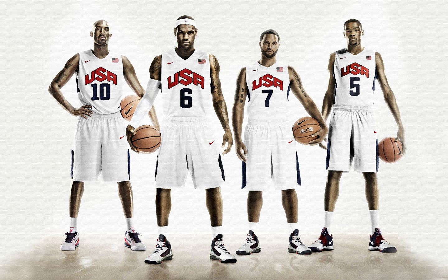 deron williams, kobe bryant, kevin durant, usa, nike, lebron james, баскетбол