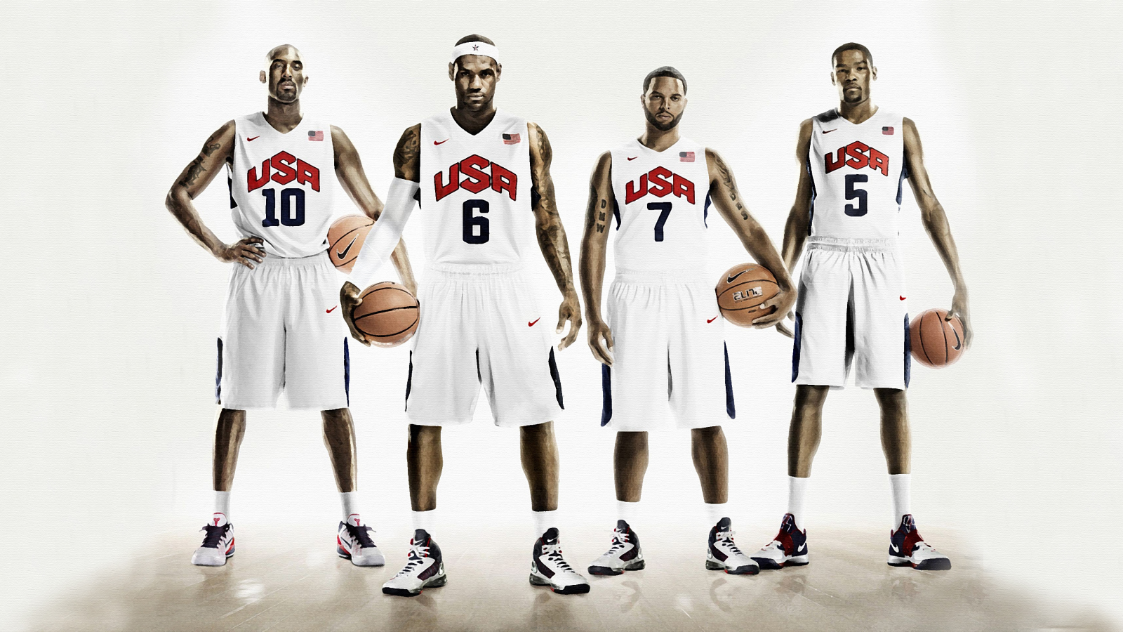 deron williams, kobe bryant, kevin durant, usa, nike, lebron james, баскетбол