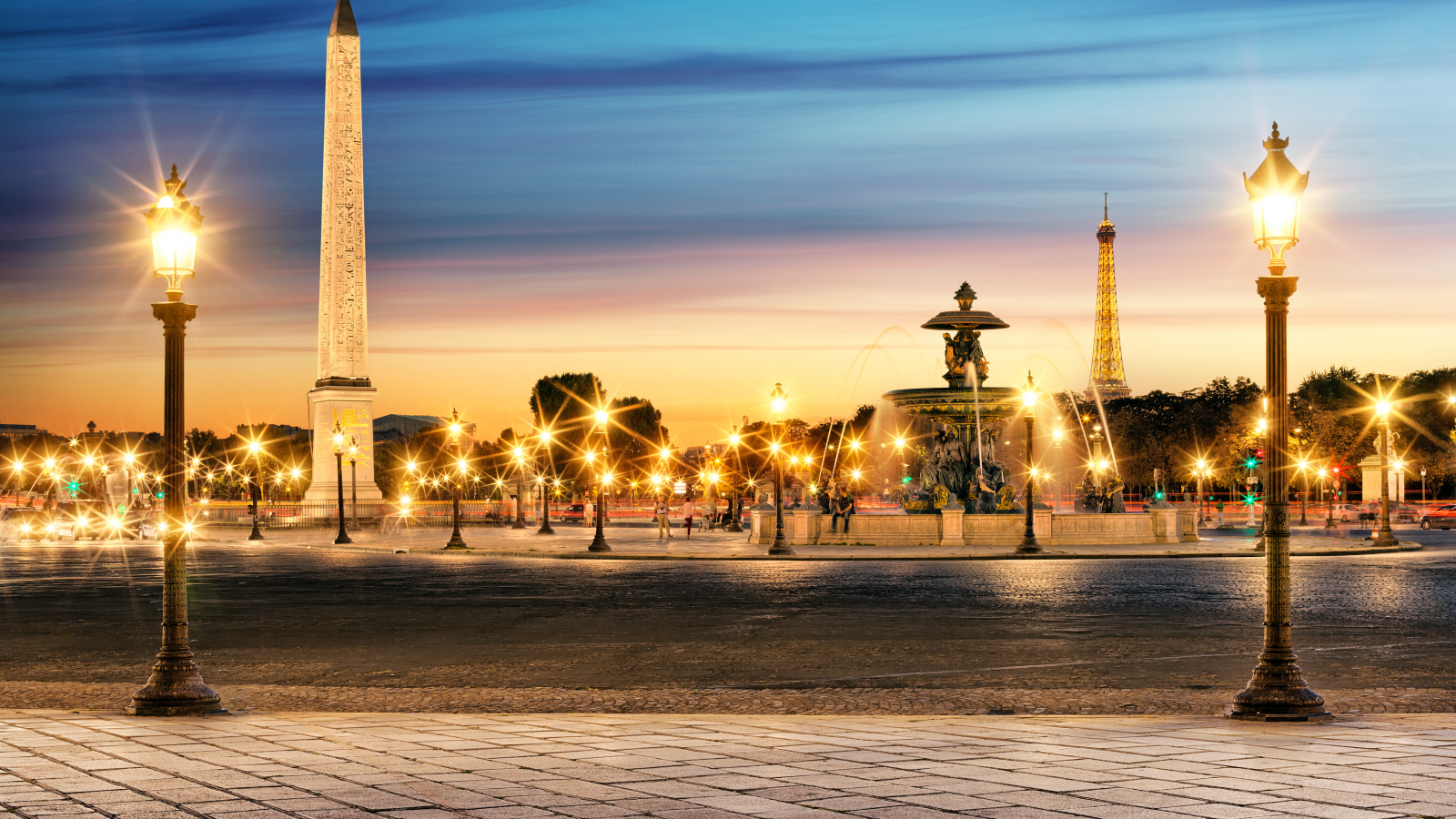 place de la concorde, france, ob__lisque de louxor, la tour eiffel, paris