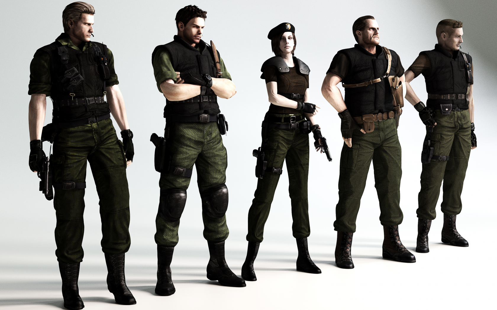 art, fan, chris redfield, обитель зла, biohazard, albert wesker, resident evil