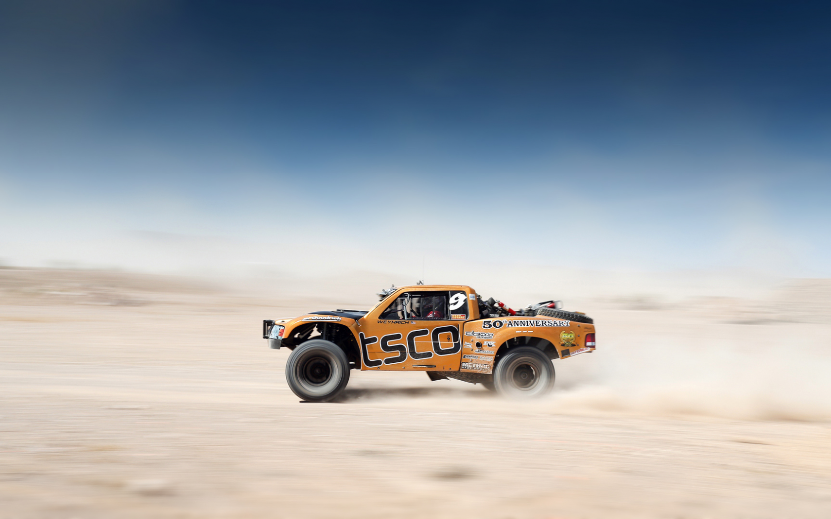 competition, blur, motion, orange, sky, desert, mint 400, desert race, team, car, offroad