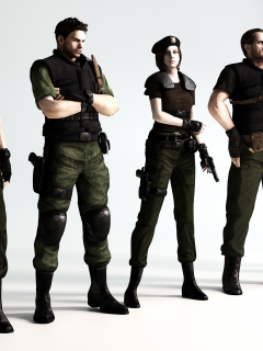 art, fan, chris redfield, обитель зла, biohazard, albert wesker, resident evil