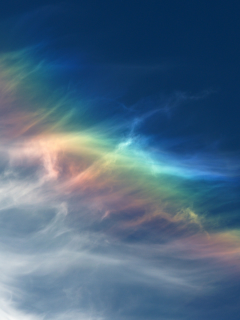 спектр, небо, облака, радуга, цвета