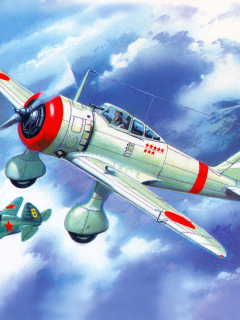 nakajima ki-27b, японский, одноместный, небо, самолёты