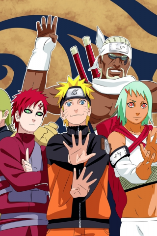 anime, naruto, killer bee, gaara