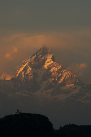 горы, горный массив аннапурна, непал, гора, гималаи
