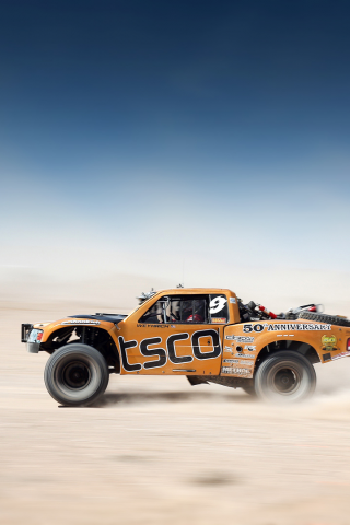 competition, blur, motion, orange, sky, desert, mint 400, desert race, team, car, offroad