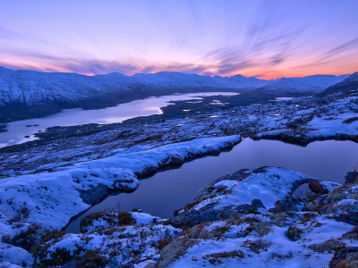 норвегия, снег, горы, norway, закат