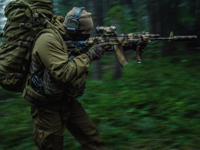пехотинец, ак-74м, рюкзак, стрелок, лес