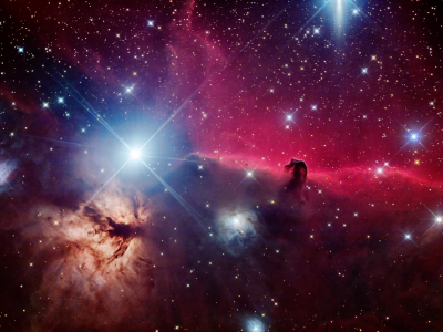 horsehead nebula, красиво, туманность, космос, звезды