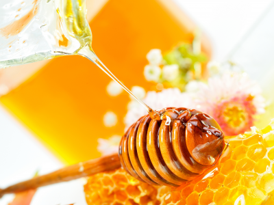 honey dipper, мёд, цветы, соты