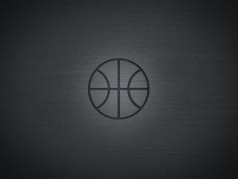баскетбол, серый, мяч, фон