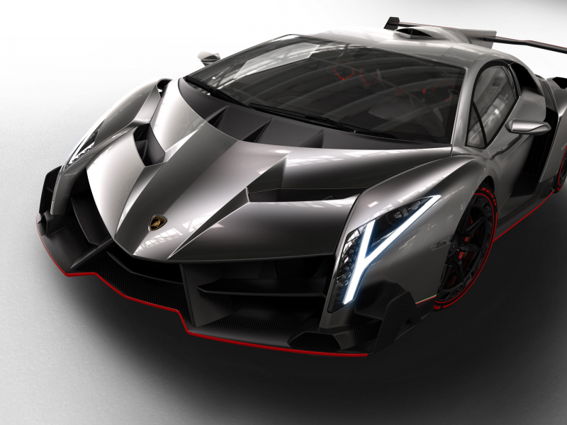 veneno, lamborghini, автомобиль, фары, ламборгини, передок