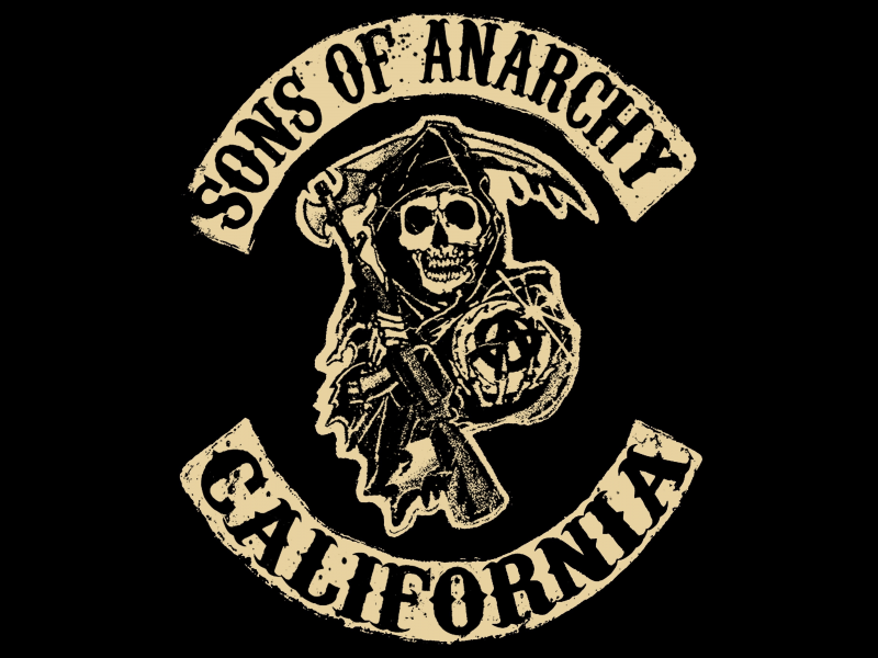 сыны анархии, логотип, сериал, sons of anarchy, дети анархии