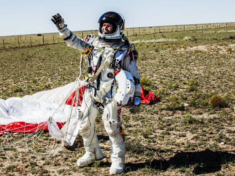 red bull stratos, космос, спортсмен, red bull, полёт, felix baumgartner