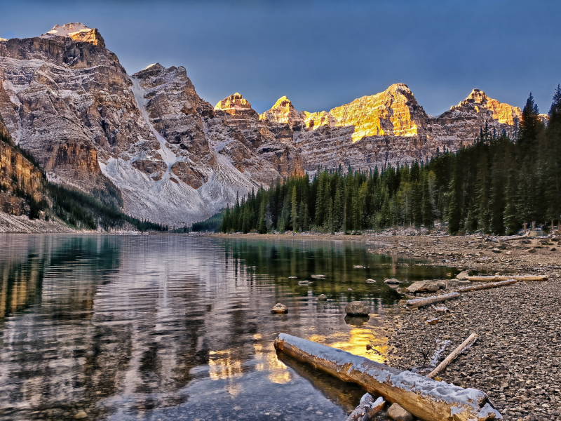 озеро морейн, valley of the ten peaks, moraine lake, canada, banff national park