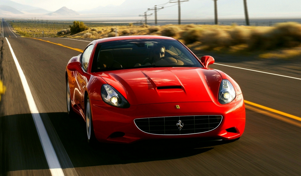 автомобиль, car, wallpapers, ferrari, convertible, auto, speed, red, california