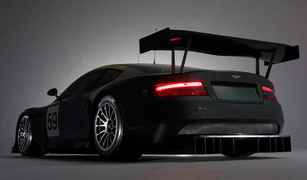 aston martin dbr9, 59, michelin, спойлер